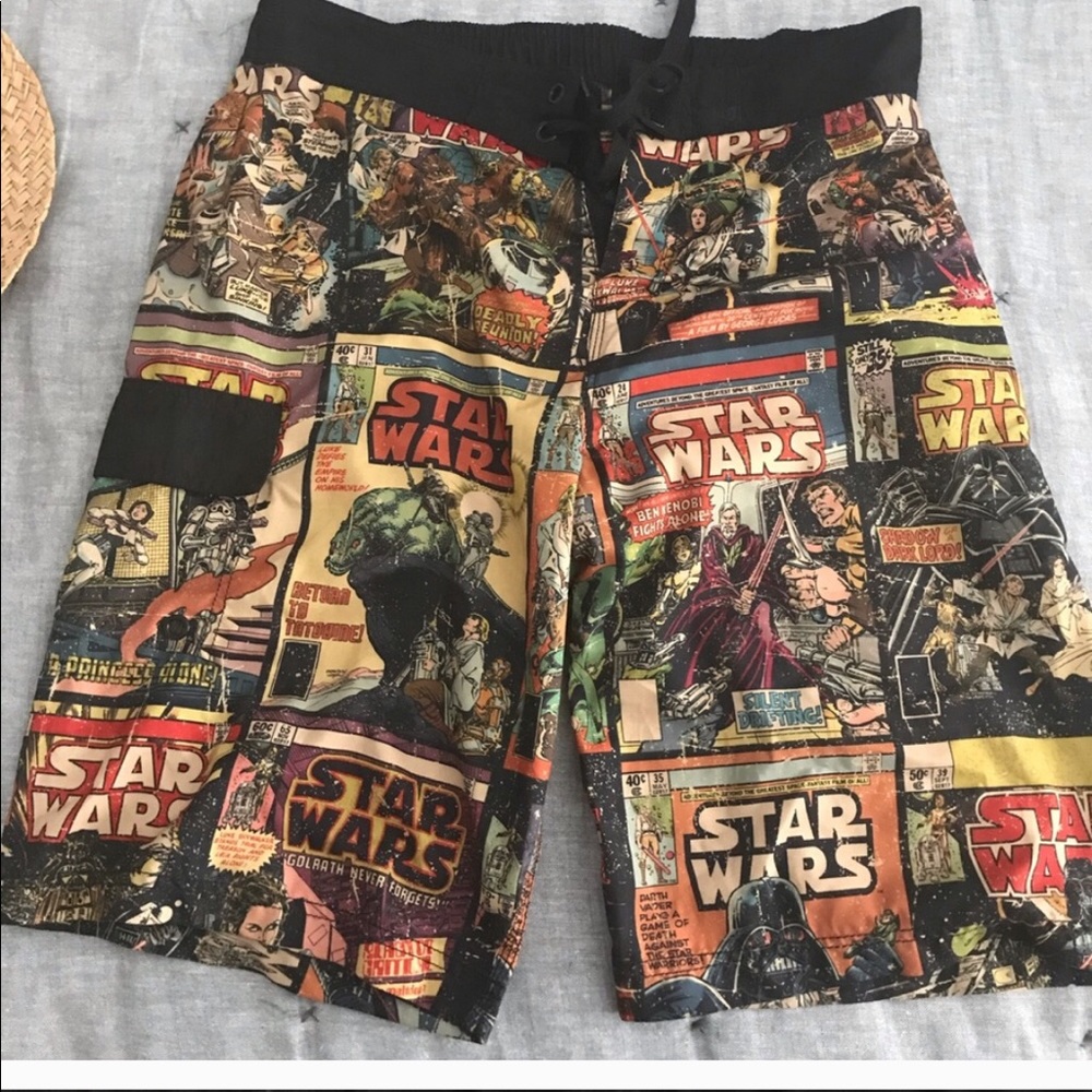 Star Wars vintage print swim trucks